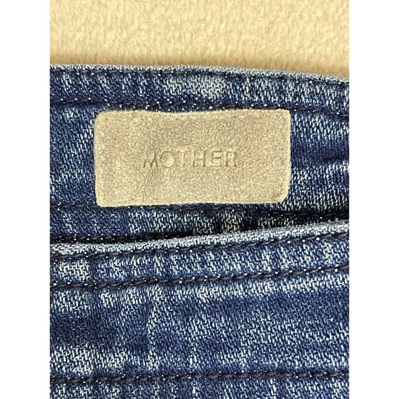 Mother Jeans Womens 28 Blue Sailor Tripper Flared High Rise Side Button Fly - Picture 4 of 15